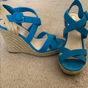 Women’s strappy 4” high heel wedges